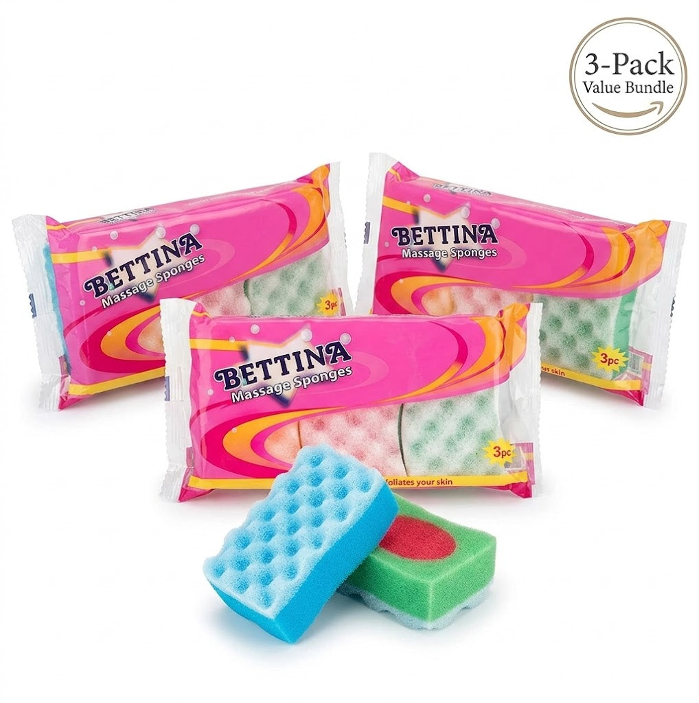 Pack Of 3 Bettina Massage Sponges 3 Pack=9